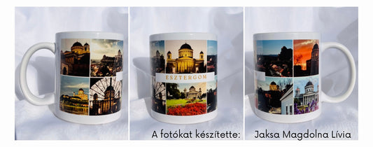 Esztergomi bazilikás fényképes bögre és hűtőmágnes