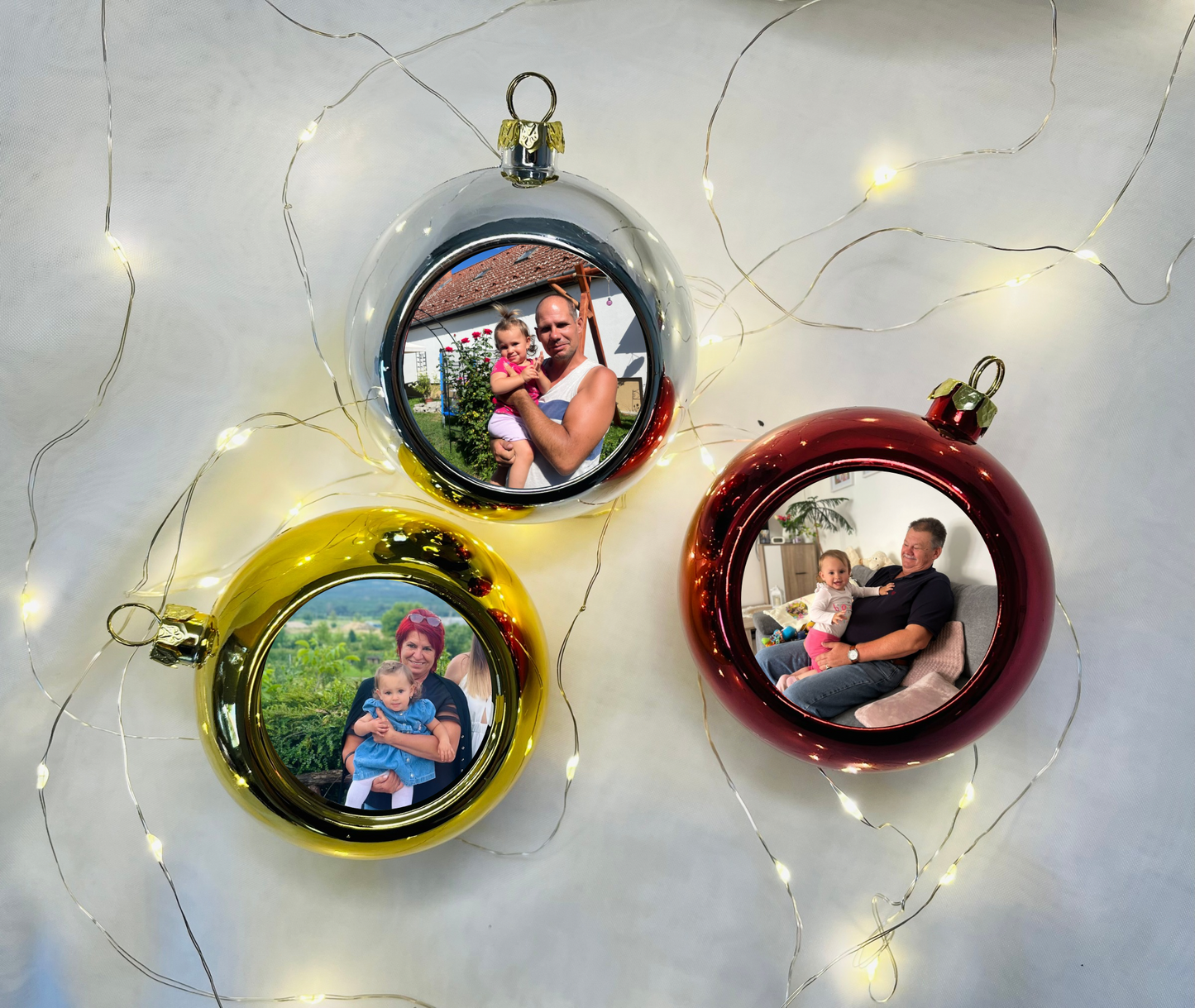 Fényképes karácsonyfagömb