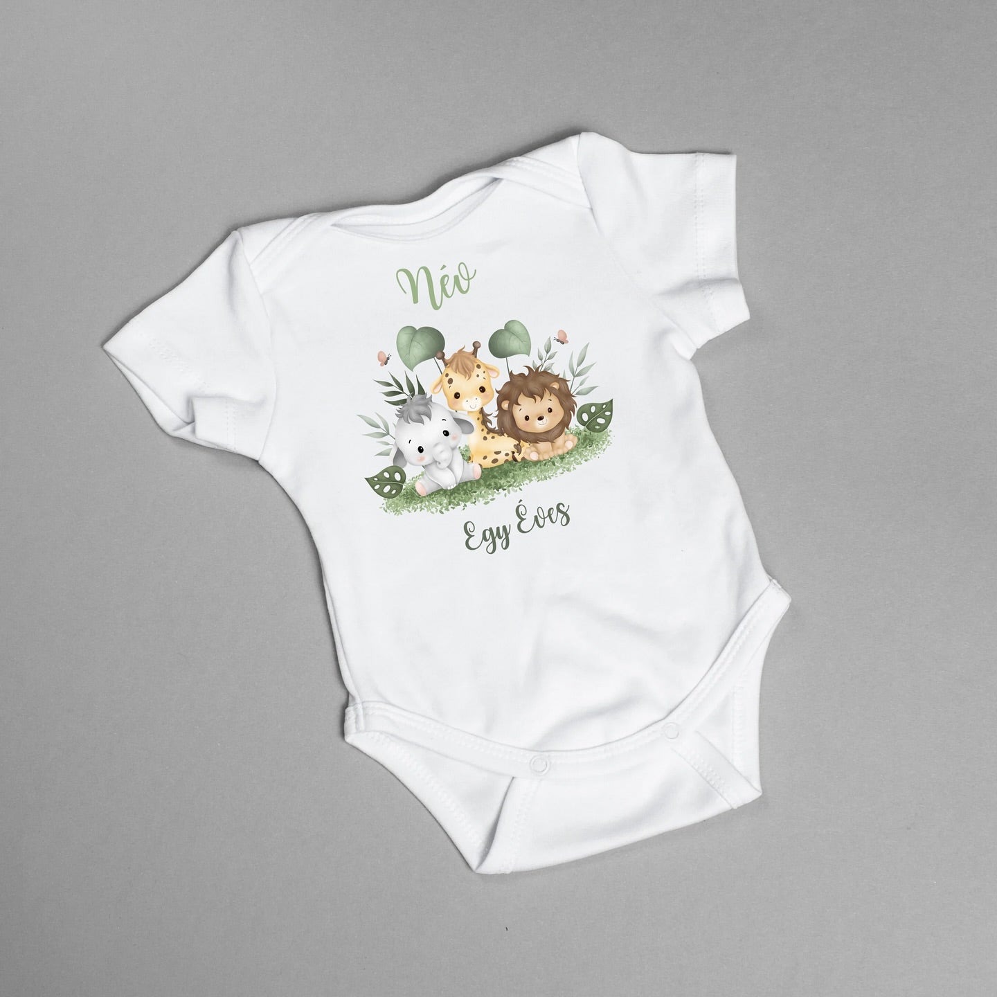 Névre szóló születésnapos baba body