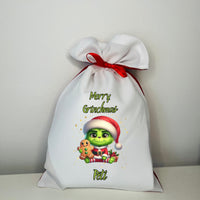 Egyedi névre szóló Mikulás zsák