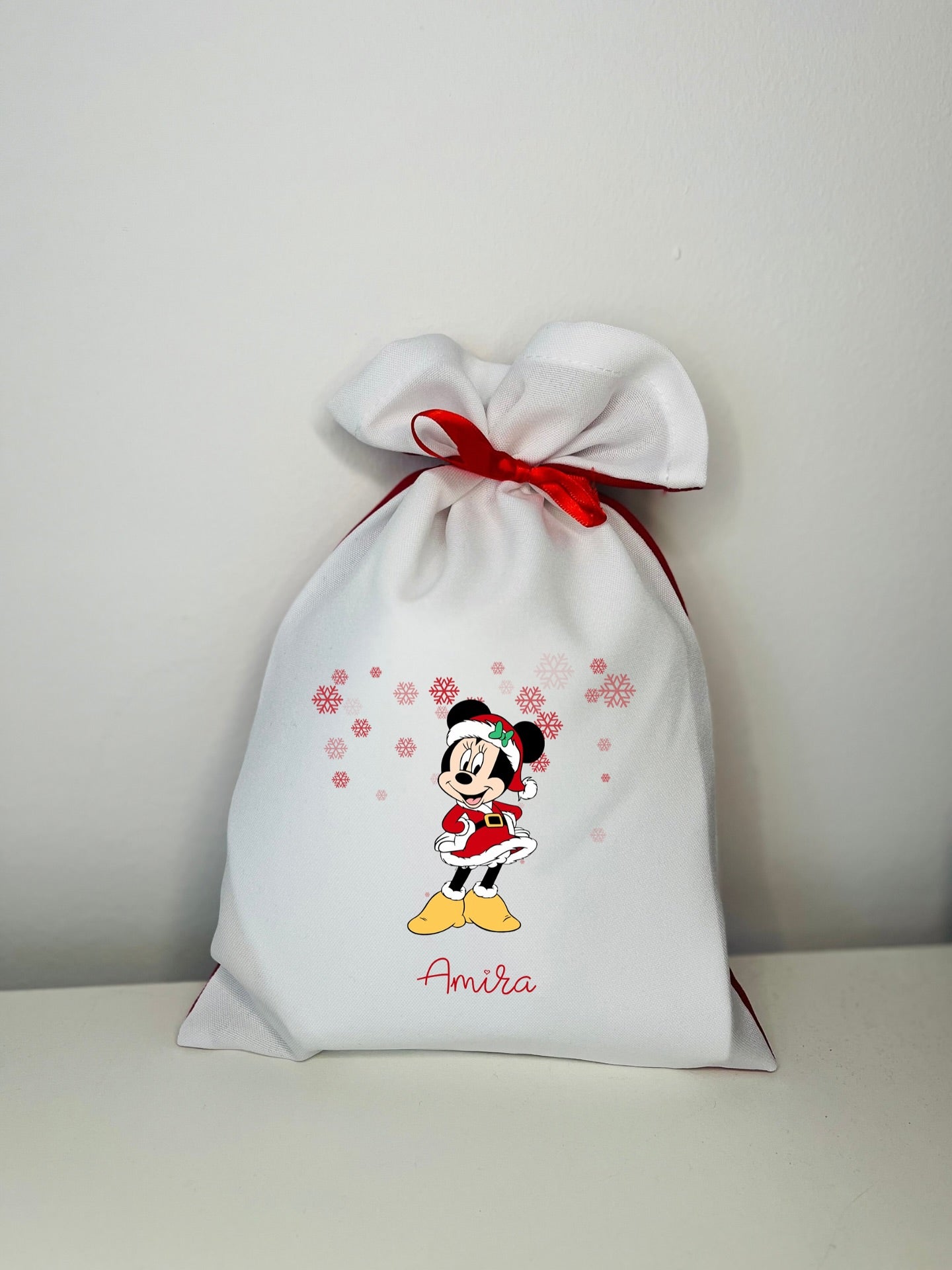 Egyedi névre szóló Mikulás zsák