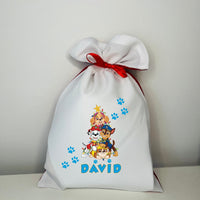 Egyedi névre szóló Mikulás zsák