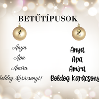 Egyedi feliratos karácsonyfagömb - Varázsgömb, tölthető dekorral