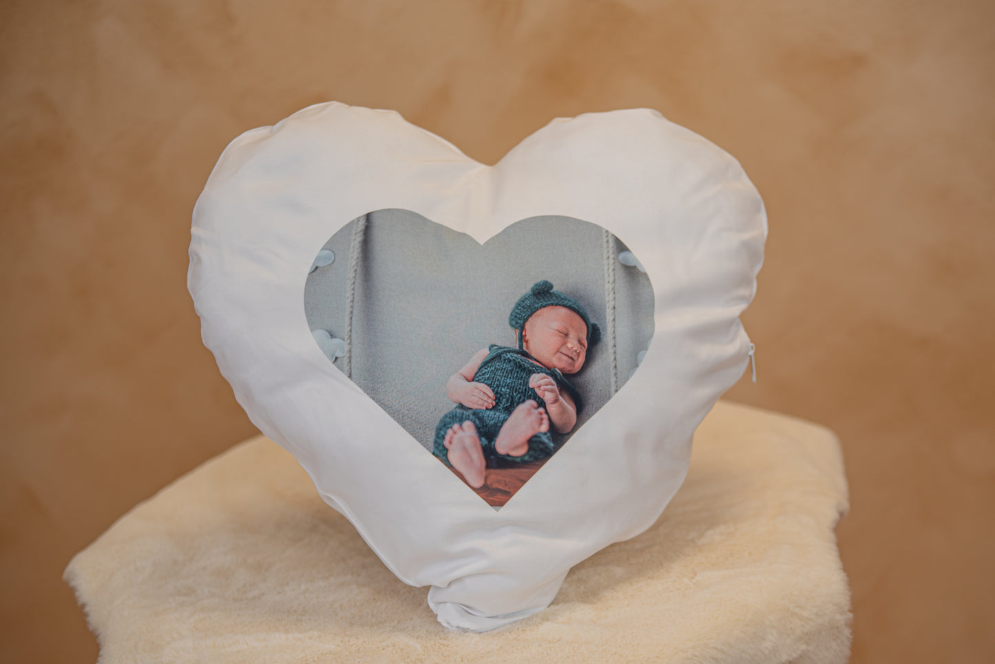 Fényképes párna négyzet vagy szív alakú