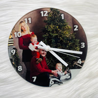 Egyedi fényképes üveg falióra