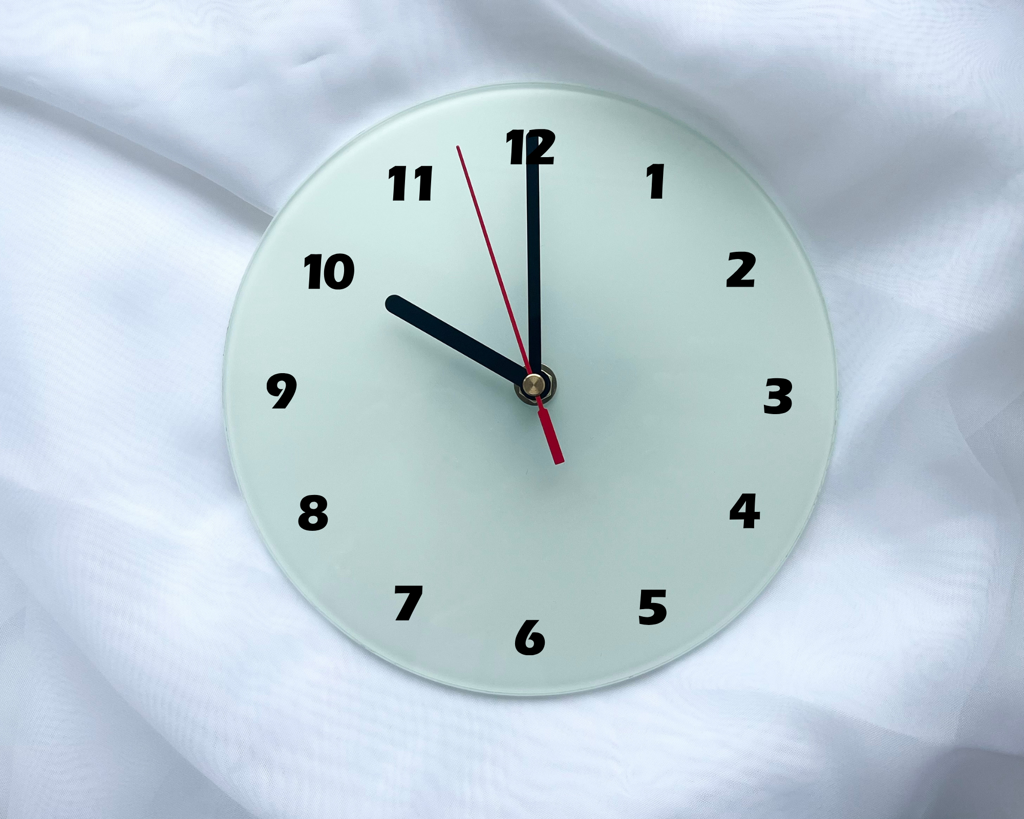 Egyedi fényképes üveg falióra