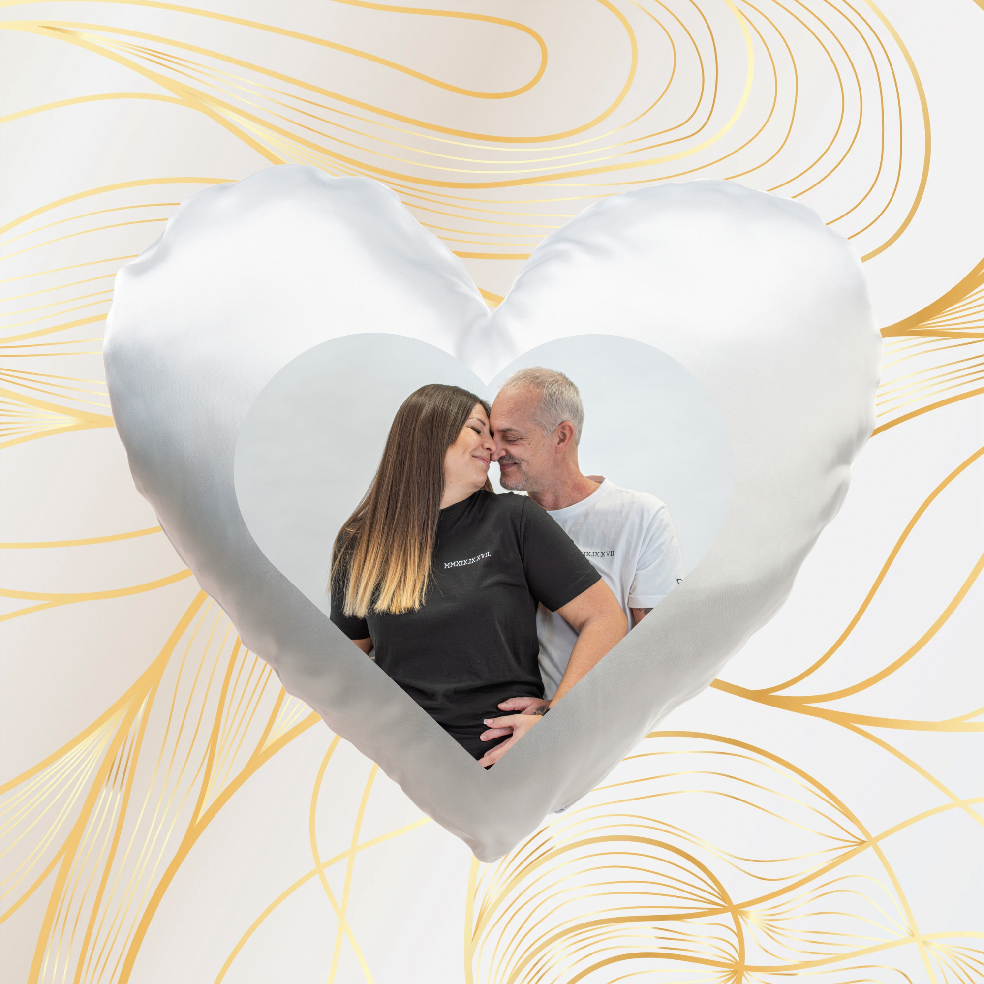 Fényképes párna négyzet vagy szív alakú