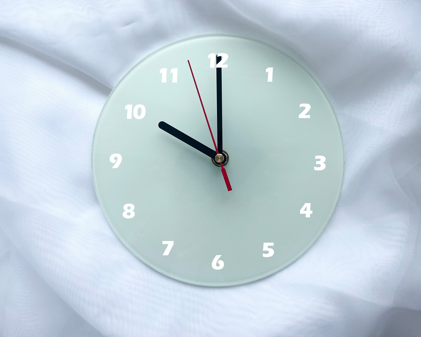 Egyedi fényképes üveg falióra