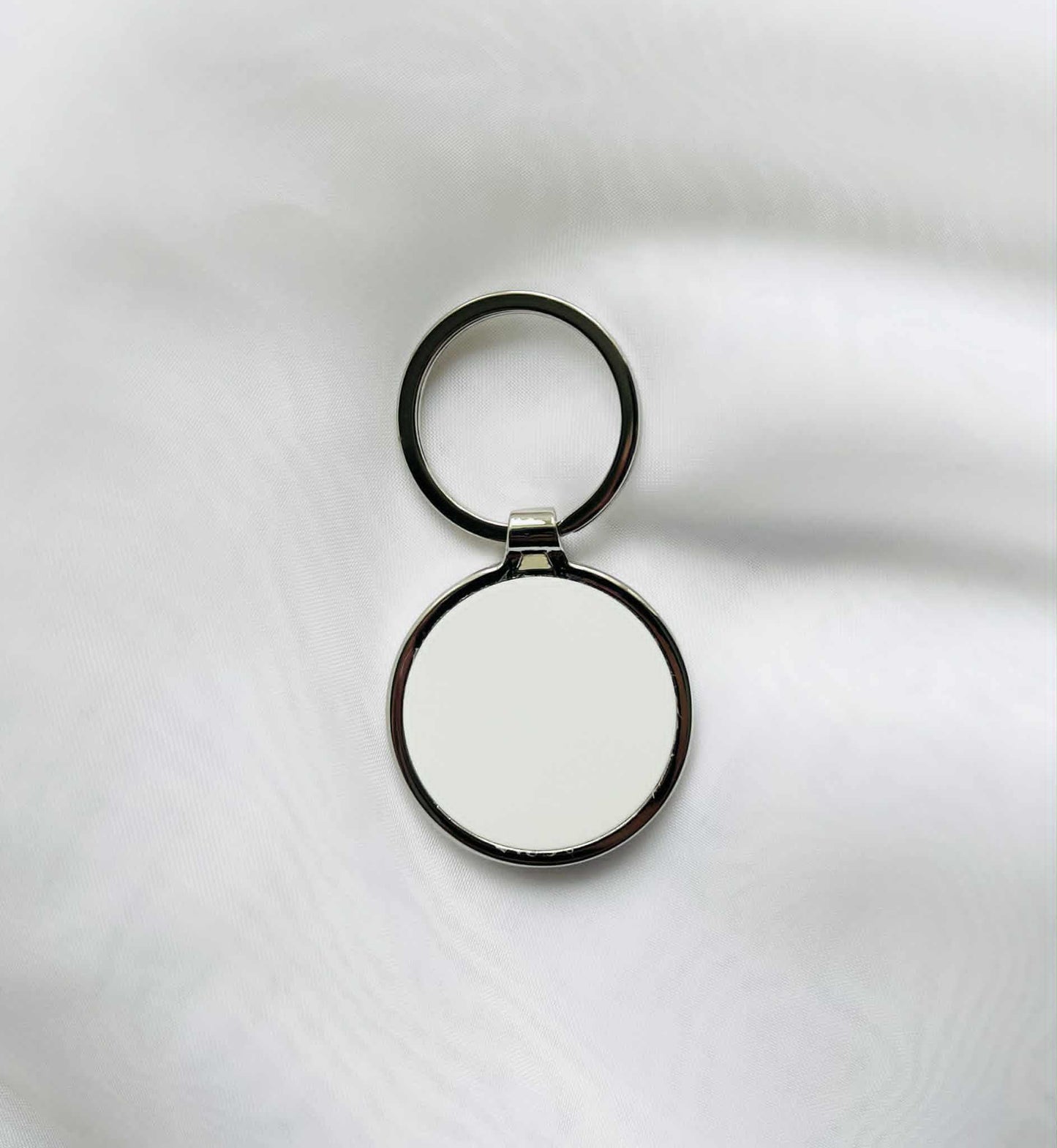 Egyedi fényképes kör alakú kulcstartó